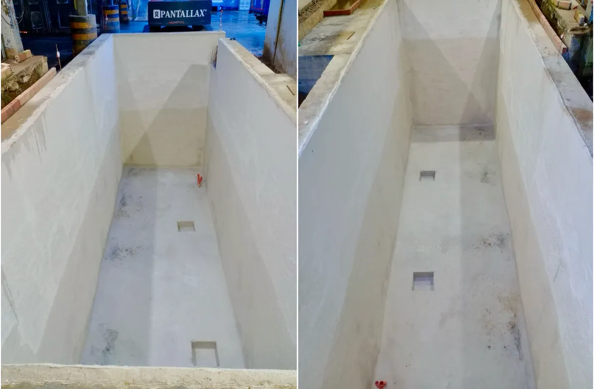 Foso estanco bajo nivel freático